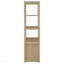 Armoire-pilier en chêne clair à 3 tablettes