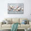 Ensemble de 1 tableau sur toile représentant une branche de coquillage-129268128-129268131