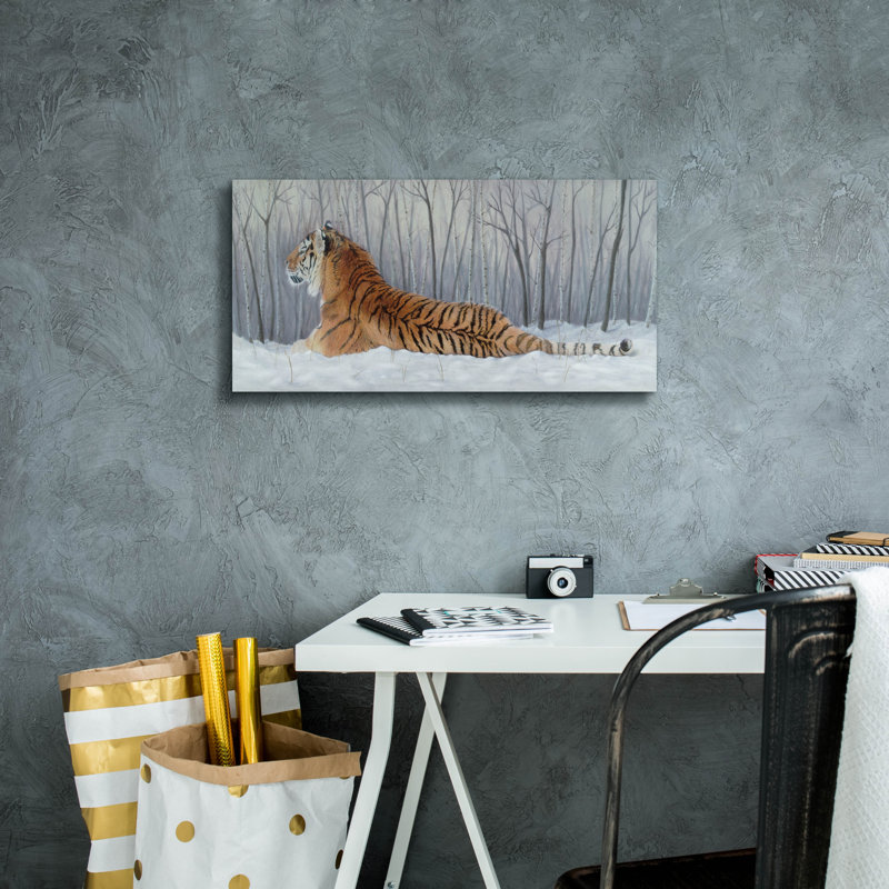 «Siberian Solitude» par nom d'artiste, H 12 po x l 24 po x P 0,75 po