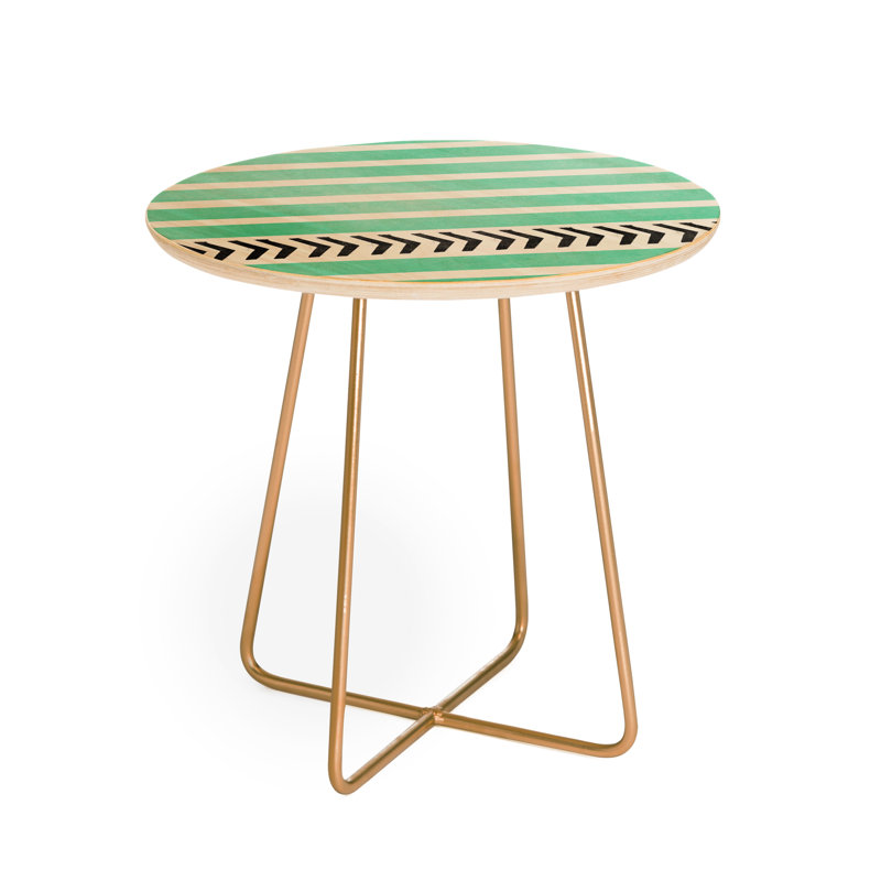 Solid Wood Top End Table