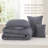 Bedsure Pinch Pleat Comforter Set Boho Bed-in-A-Bag Bedding Set with  Pillowcases for All Season-105529488-105529480