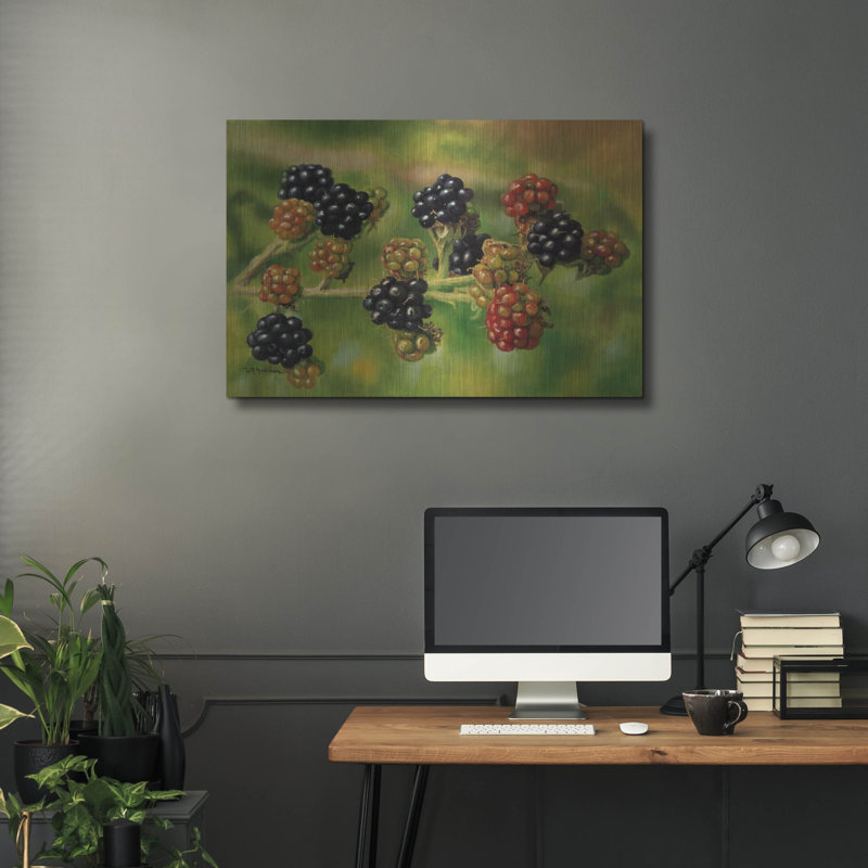 «Blackberries» par Bill Makinson, H 24 po x l 36 po