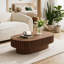 Table basse ovale