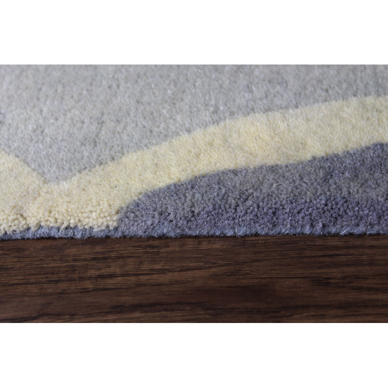 Wiener Wool Geometric Indoor Rug, Square 1'6"