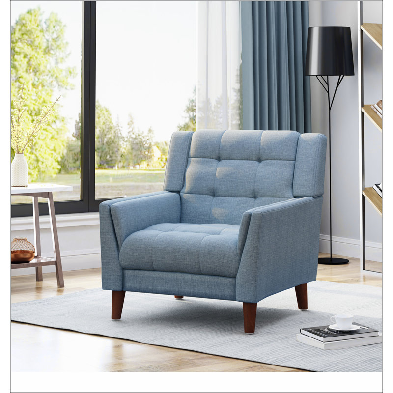 Fauteuil Greenmont, Polyester bleu
