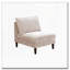 Chaise sans accoudoirs blush rose - tissu en suède Morgan - modulaire-856905817