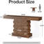 Console 63 pouces en bois rustique brun