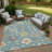Machine Washable Indoor/Outdoor Chantille ACN2532 Traditional Rug-1229379414-1229379366