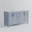 Meuble-lavabo double avec plateau en marbre