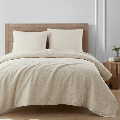 Ensemble d'édredon 3 pièces Tempe Matelasse Matelassé Aztec