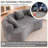 Boneless 67" Curved Loveseat For Small Spaces, Curved Couches For Living Room, Compression Sofa In A Box With 3 Pillows, Small Couch For Bedroom With Wide Armrest & Memory Foam, No Assembly Required-1182514133