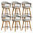 Swivel Linen Upholstered Bar Stools 26" Counter Height-1297837826-1297837828