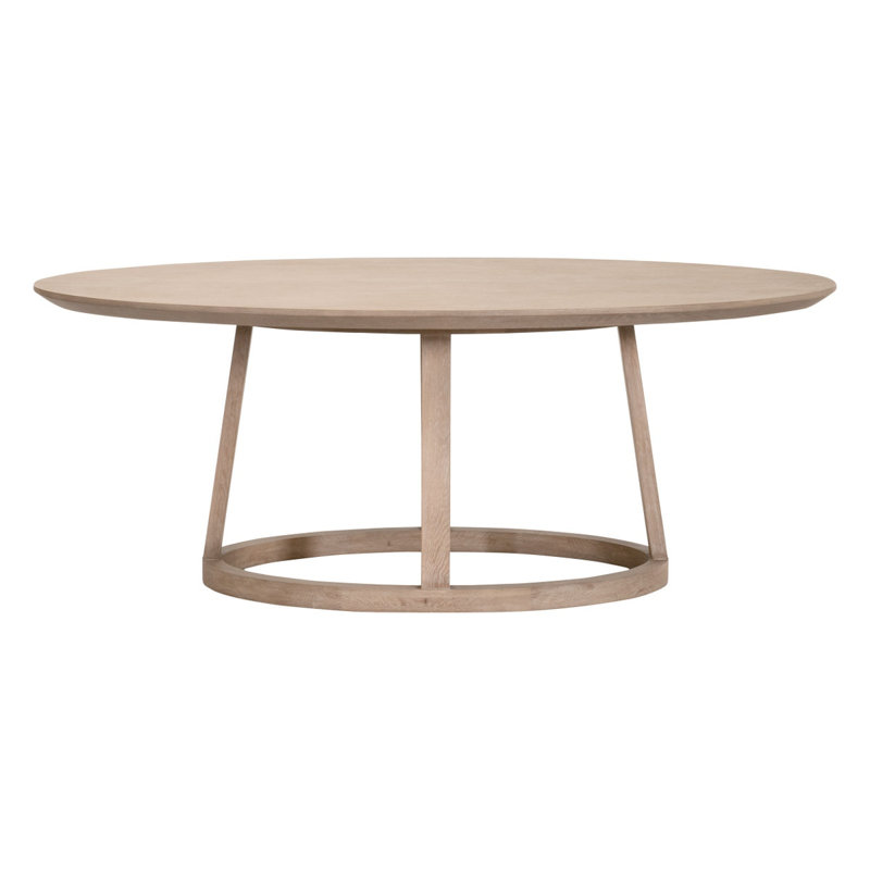 Reeves Oak Wood Oval Dining Table