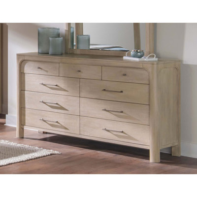 Commode 9 tiroirs Modern Farmhouse avec rangement pour bijoux en feutre