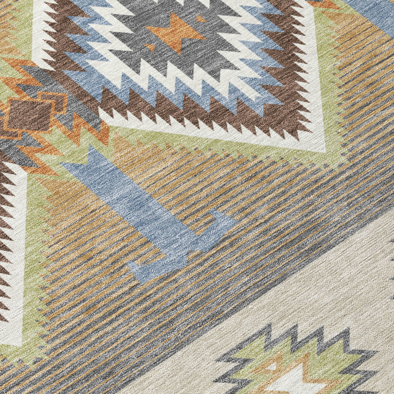 Machine Washable Indoor/Outdoor Chantille ACN2541 Lodge Rug, Rectangle 3' x 5', Chocolate