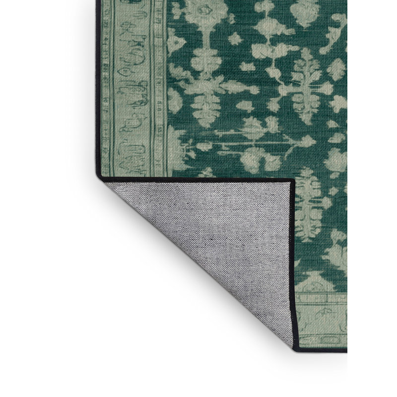 Tapis gris lavable à la machine, Carré 4 pi