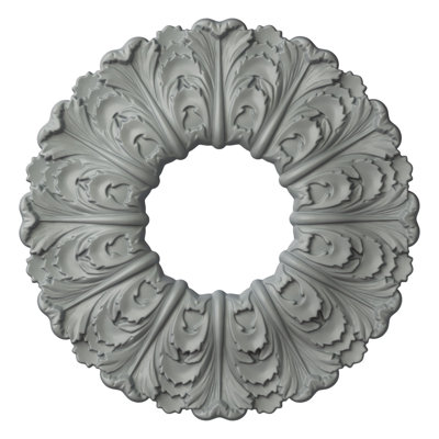 Endurathane Caiden Ceiling Medallion, 31 1/4"OD x 4 1/4"ID x 2"P, Factory Primed