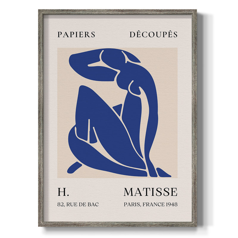 Matisse CLXVII, reproduction d'art encadrée - bois massif, H 21 po x l 17 po