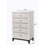 Commode à 5 tiroirs, commode en bois avec cinq tiroirs de rangement pour la chambre à coucher-92319317