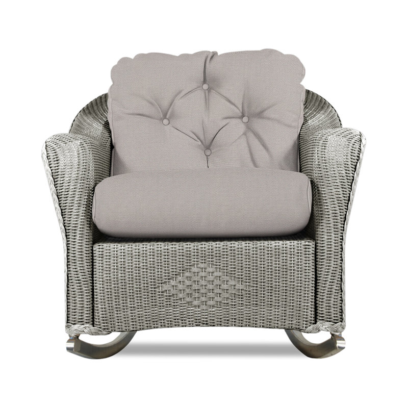 Reflections Outdoor Rocker Chair, Sailcloth Seagull, Pewter