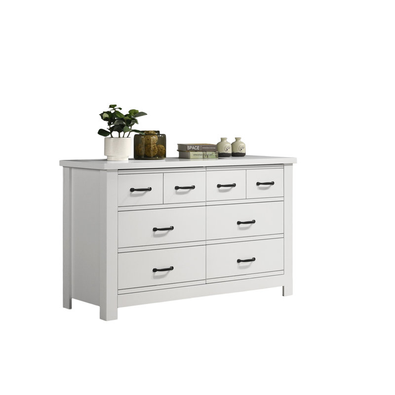 Commode blanche 6 tiroirs Cassini