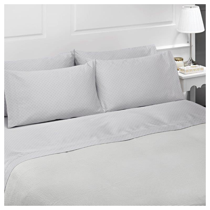 Diamond 100% Cotton Geometric Sheet Set, Queen