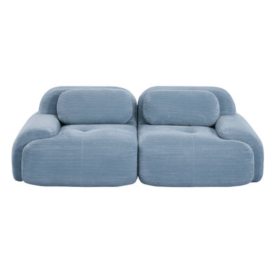 Modular Sectional Sofa With Premium Corduroy Fabric, Soft Comfortable No Assembly Required Flexible Configuration Couch