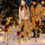 Décoration de Noël extérieure en rotin 3D représentant une famille de rennes, 130 cm (51 po), avec lumières DEL blanc chaud et 3 pièces.