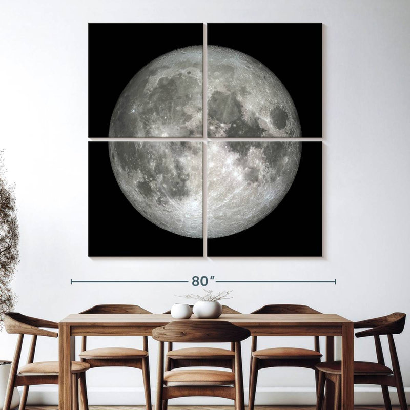 Oberle The Moon In Dark, 74'' H x 74'' W