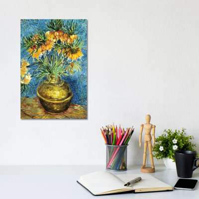 Crown Imperial Fritillaries in a Copper Vase, 1886 - Gallery-Wrapped Canvas Giclée