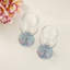 Sous-verres ronds en cuir Coco Bleu Vegan-119015052