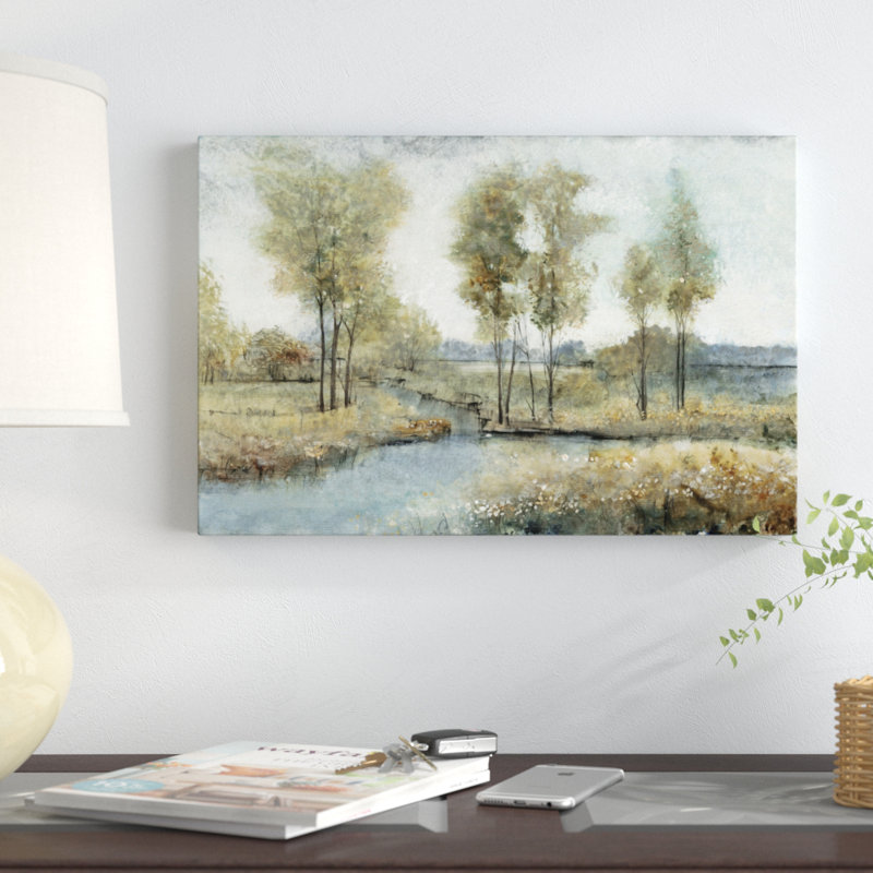 Stream Side I by Timothy O' Toole - Painting Print, 30cm H x 46cm W, Wrapped Canvas