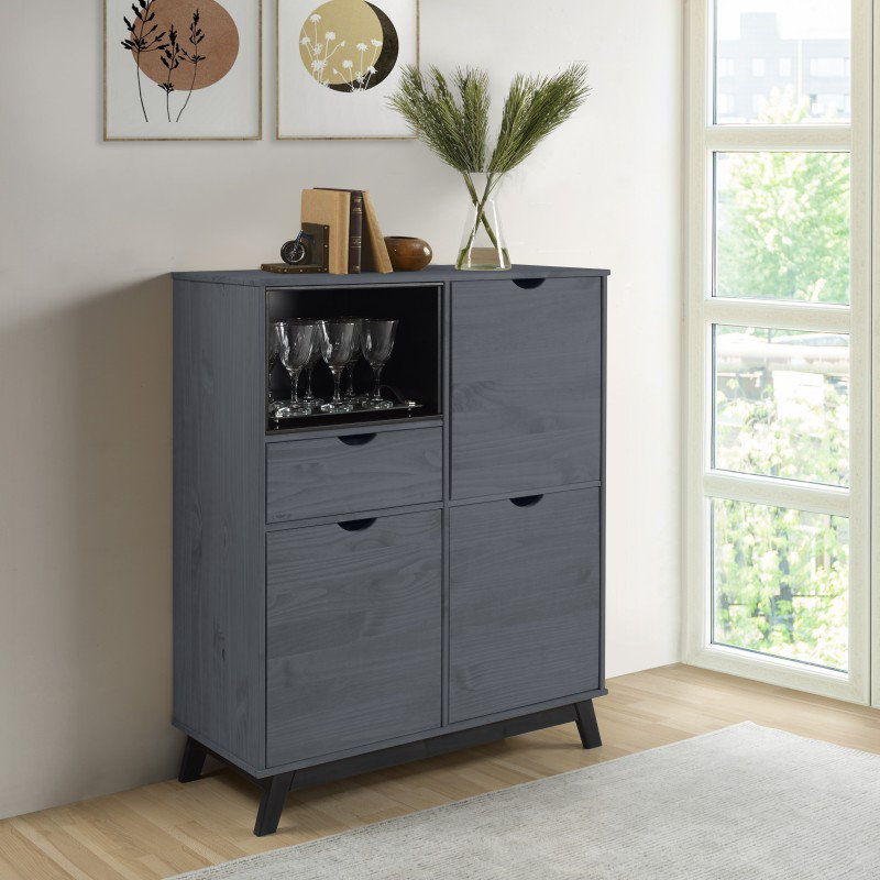 Alaisa 96cm Sideboard, Grey