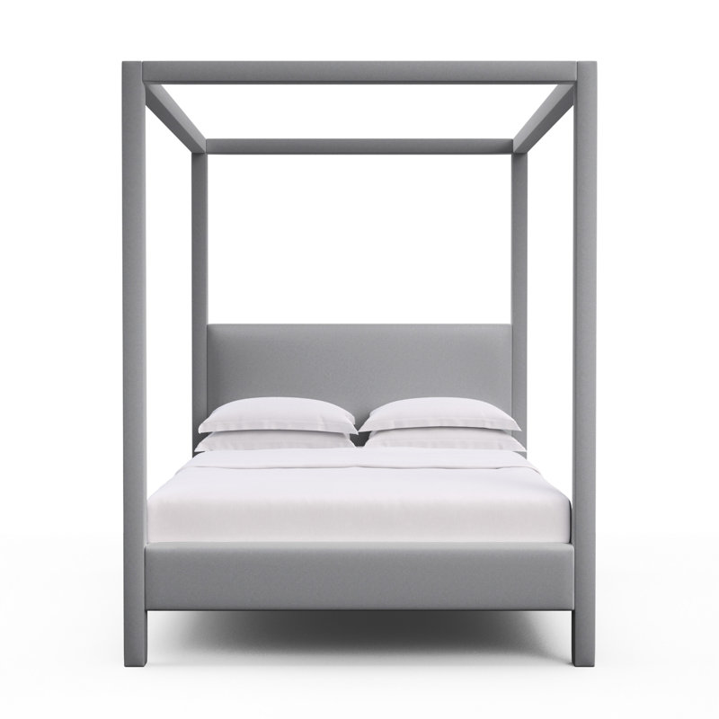 Lit tapissier Lafayette, Grand, Pierre velours moelleux
