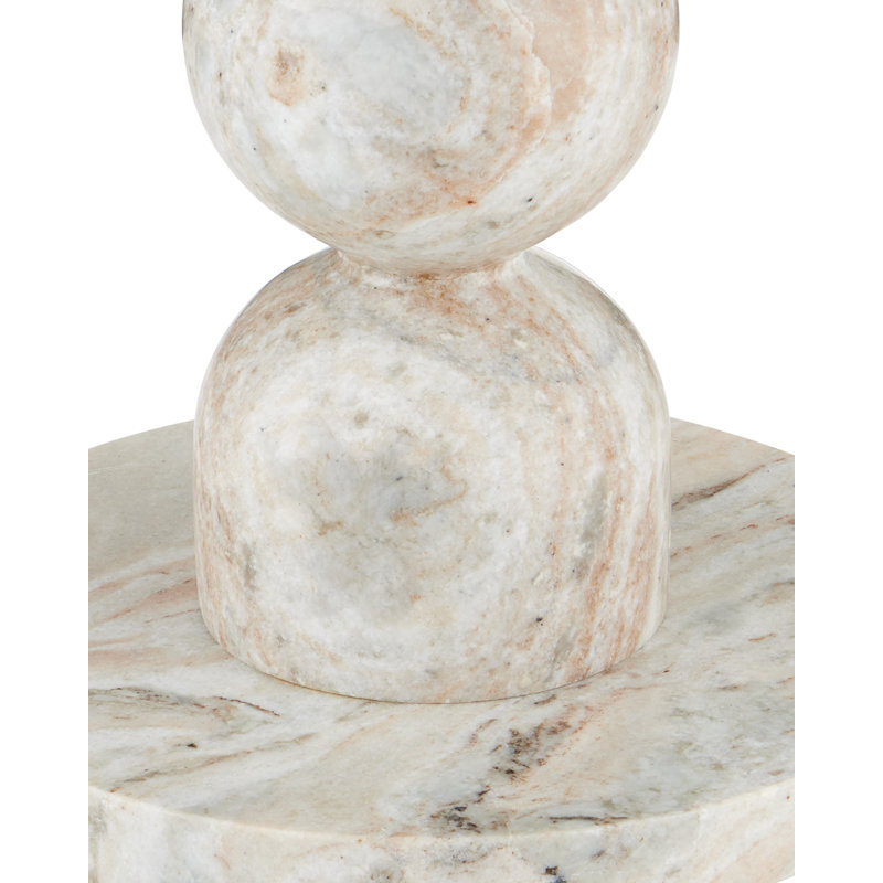 Turner Green Onyx Accent Table, Natural Saawar Marble