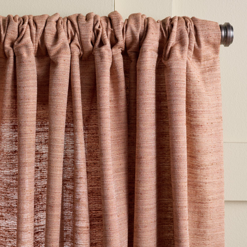 Capri Window Panels, 52" W x 96" L, Cayenne Red