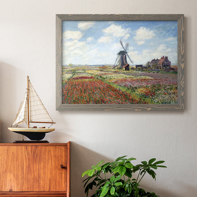«Tulipes of Holland», peinture sur toile encadrée, Gris, H 22 po x l 32 po x P 1,5 po