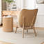 Fauteuil à oreilles capitonné Jeyshan-629428427