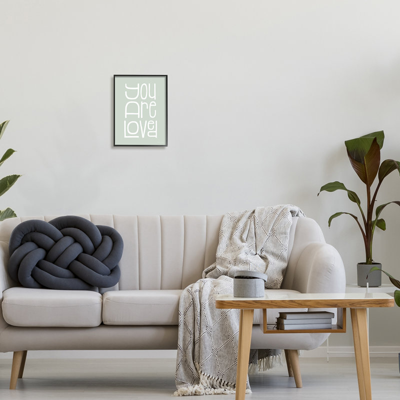 «You Are Loved Casual Expression» par Susan Ball - impression, Giclée encadrée noir minuit, H 14 po x l 11 po x P 1,5 po