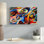 Music Canvas Wall Art, Abstract Rhythm Painting Print - Abstract Music and Rhythm