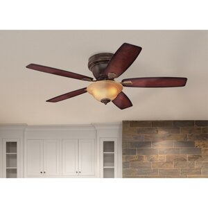 52" Sumter 5 - Blade Standard Ceiling Fan with Pull Chain and Light Kit Included