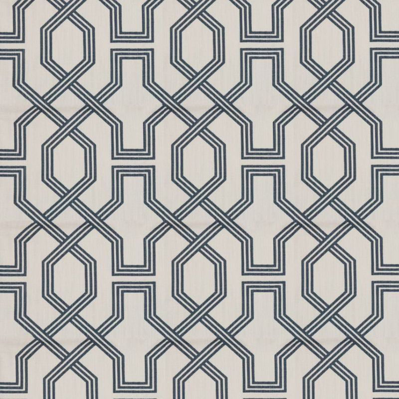Mélange de coton Suite the Right Track, Saphir