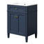 Meuble-lavabo 24 po avec 2 portes et tiroir coulissant, armoire de rangement pour salle de bain avec lavabo, portes à fermeture en douceur avec organisateurs-1905002792-1905002793