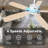 Ceiling Fans With Lights, Smart Ceiling Fan With App And Remote Control-574784612-582943719