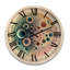 Horloge murale moderne surdimensionnée en bois doux Cymatics Mandala III-536978440