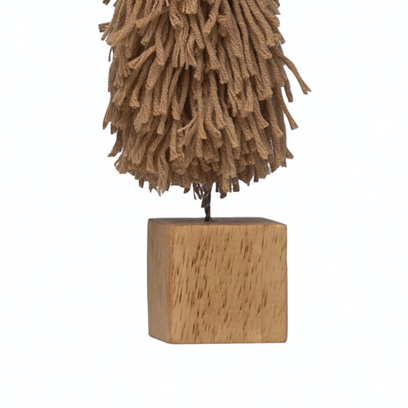 Arbre en tissu avec base en bois