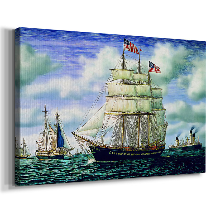 Nautical Series-XLVI -Galerie enveloppée Cavas, 24 x 36
