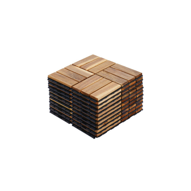 10 carreaux de terrasse à emboîtement