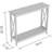Modern Console Table With X-Frame Design, Two-Tier Storage Shelf, And Durable Engineered Wood Construction