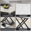 Extendable Metal Base Dining Table